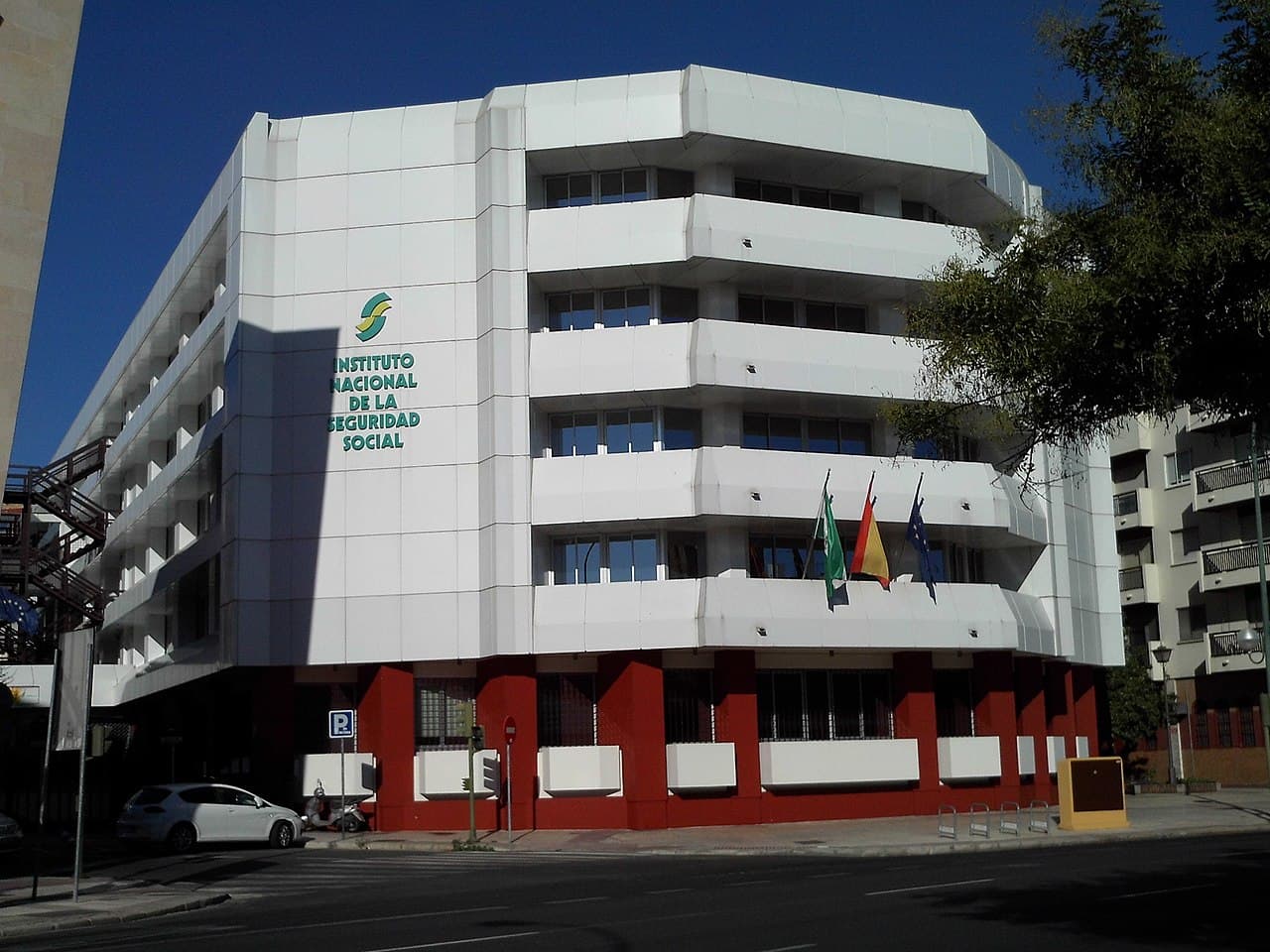 Kantoor van het Instituto Nacional de la Seguridad Social (INSS) in Sevilla, waar het convenio especial wordt geregeld