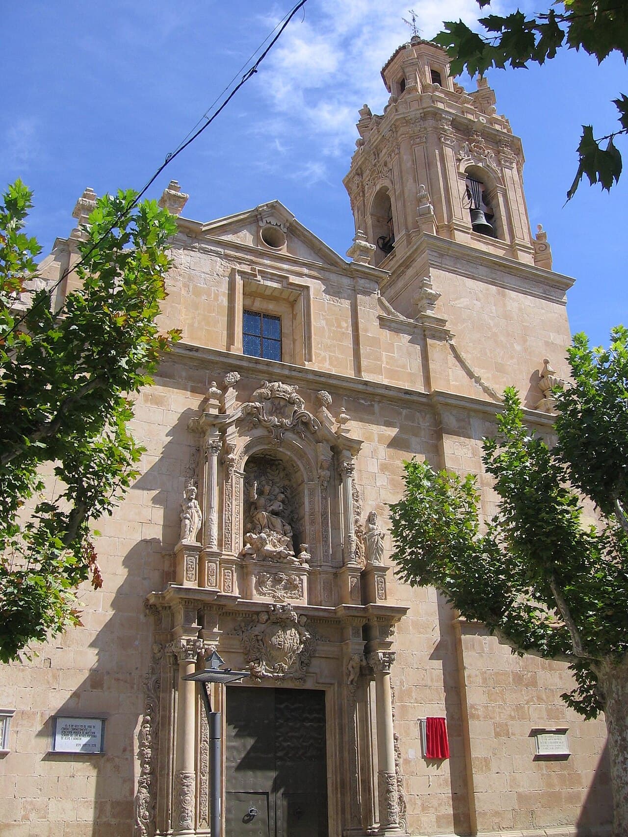 De Basílica van Nuestra Señora del Socorro in Aspe