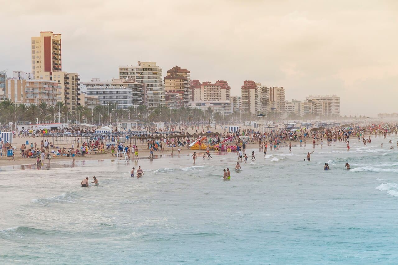 Het strand van Gandía (Gandia Platja)