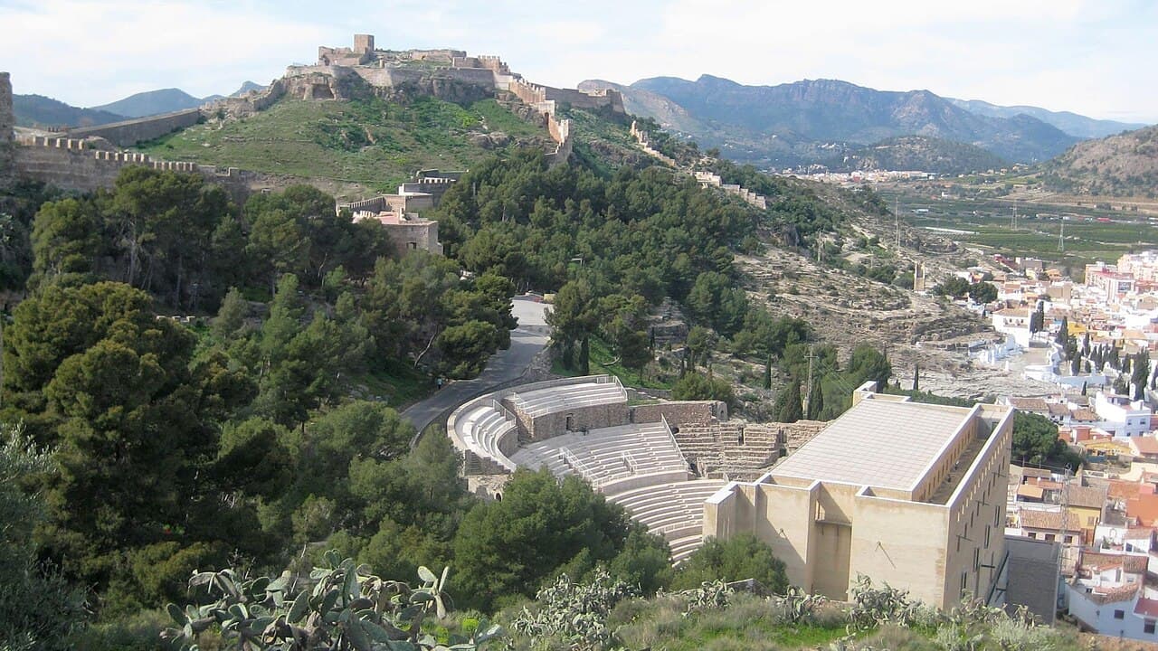 Het Castell de Sagunt met het Romeinse theater en de citadel